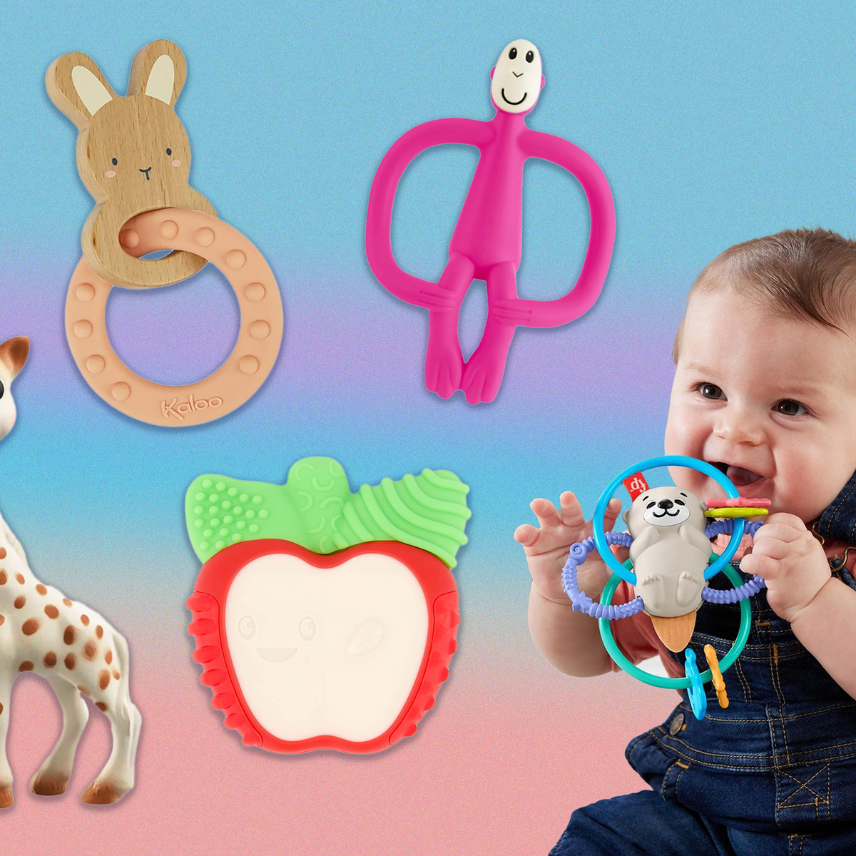 Soft teething 2025 toys for babies